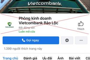 Lâm Đồng: Xử phạt thanh niên 7,5 triệu đồng vì giả mạo ngân hàng trên facebook