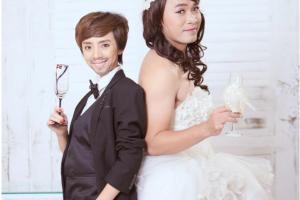 Thu Trang - Tiến Luật tung ảnh cưới “lầy lội” nhân Ngày quốc tế Hạnh phúc