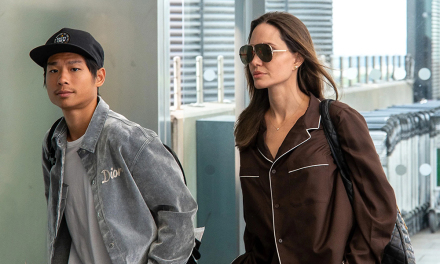 Angelina Jolie mặc đồ ngủ ra sân bay