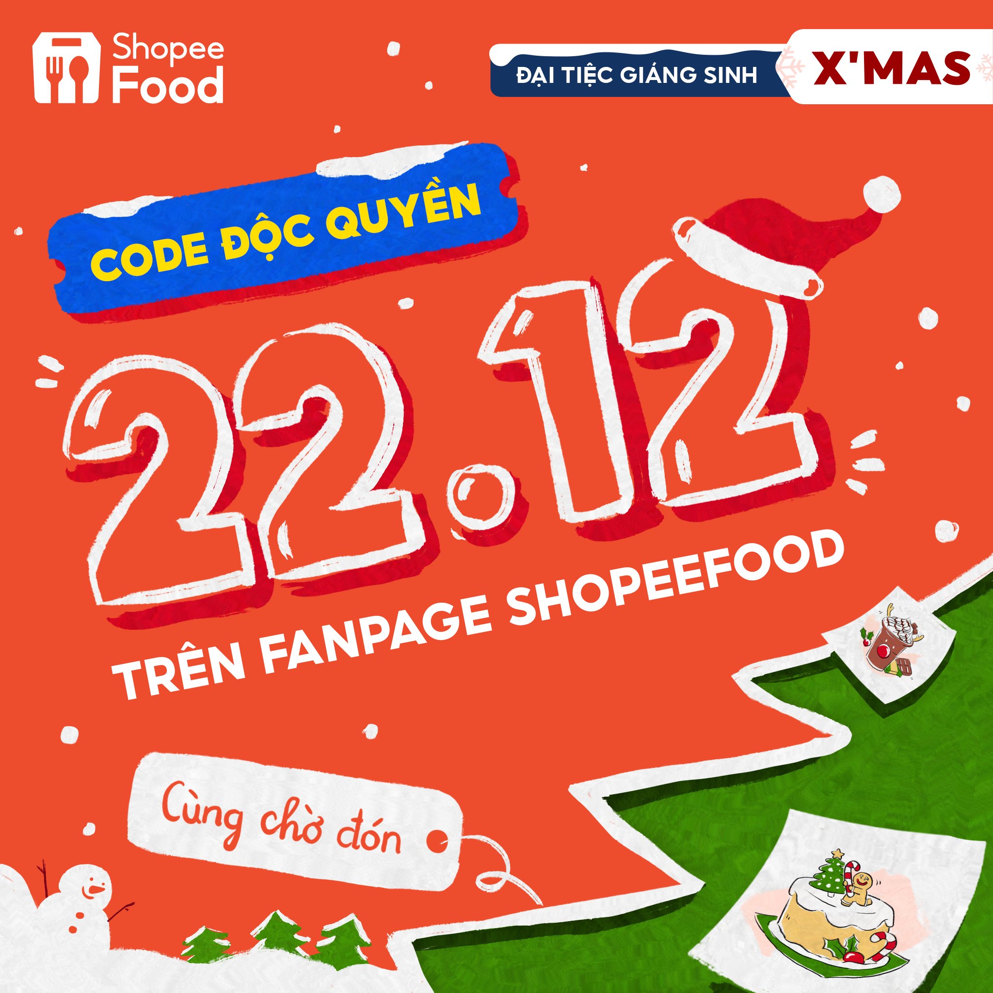 Tưng bừng đón Giáng Sinh, nhận quà “mỏi tay” suốt tuần từ ShopeeFood