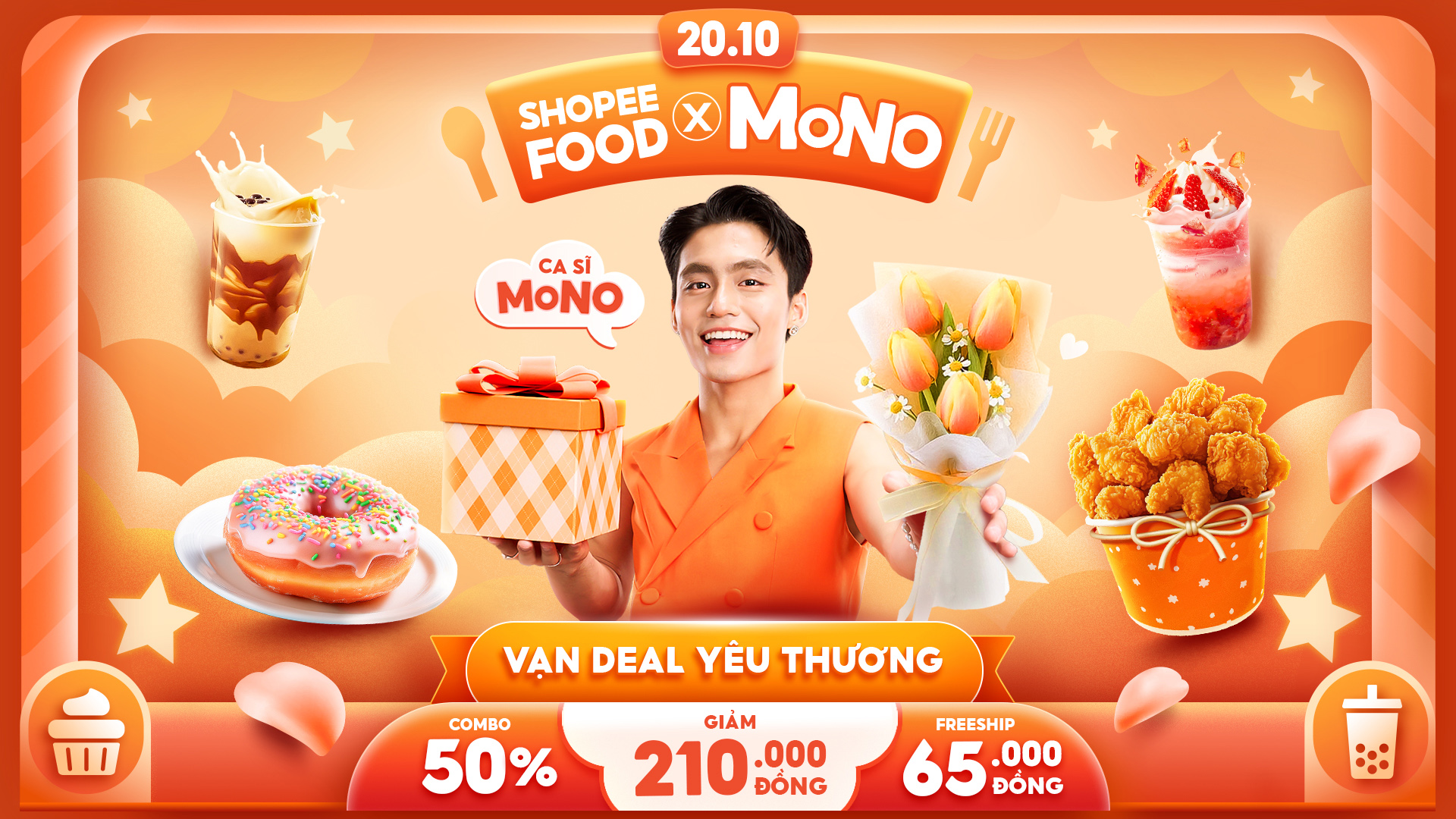  ShopeeFood cùng 6 “anh tài” F&B trao “deal yêu thương” cho phái đẹp ngày 20.10